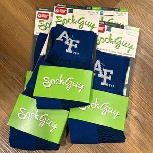 Bike socks. Air Force. L/XL. Sizes 9–13.